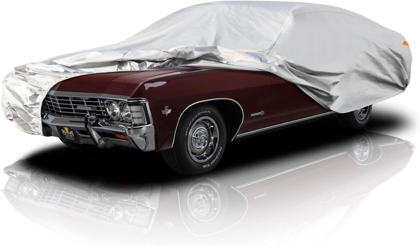 Sedan Car Cover Waterproof All Weather for Automobiles - See Vehicle Size Chart for Accurate Fit - Outdoor Full Exterior Cover Sun Rain Snow UV Protection with Zipper. Size A4 (See Size Chart)
