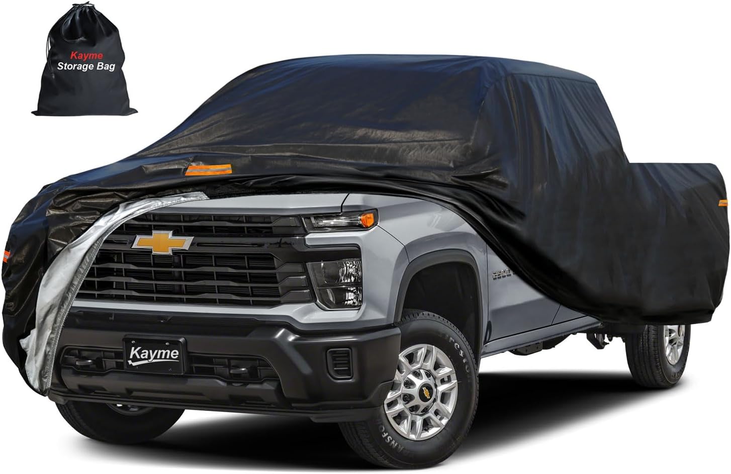 Sedan Car Cover Waterproof All Weather for Automobiles - See Vehicle Size Chart for Accurate Fit - Outdoor Full Exterior Cover Sun Rain Snow UV Protection with Zipper. Size A4 (See Size Chart)