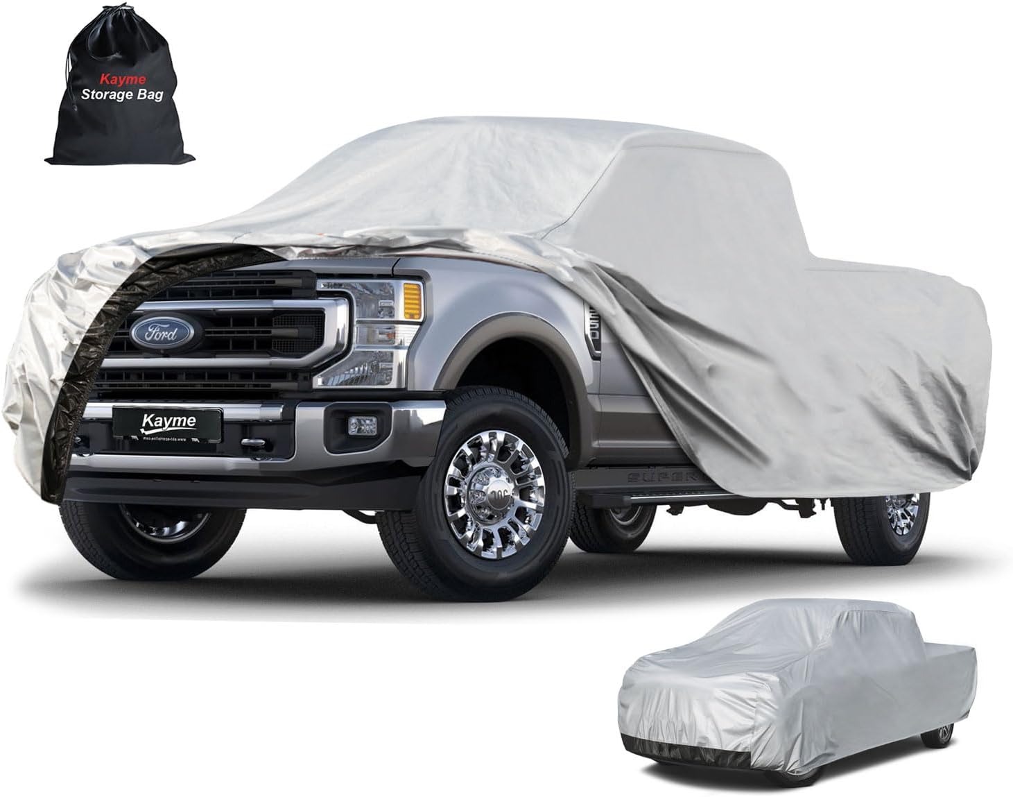 Sedan Car Cover Waterproof All Weather for Automobiles - See Vehicle Size Chart for Accurate Fit - Outdoor Full Exterior Cover Sun Rain Snow UV Protection with Zipper. Size A4 (See Size Chart)